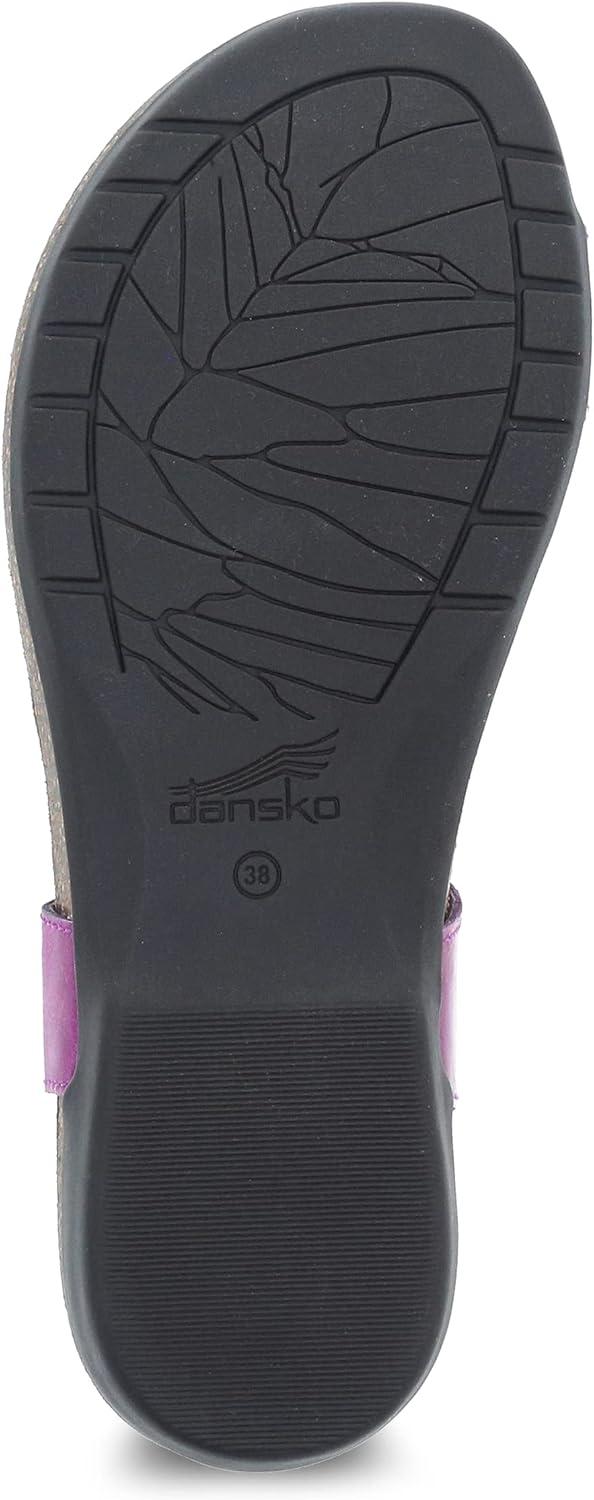 imageDansko Reece Sandal for Women  Memory Foam and Cork Footbed for Comfort and Arch Support  Lightweight Rubber Outsole for LongLasting Wear with Hook ampamp Loop StrapMagenta