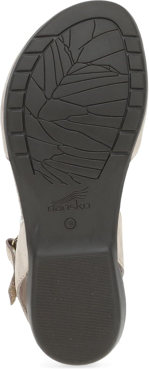 imageDansko Rowan Sandal for Women  Memory Foam and Cork Footbed for Comfort and Arch Support  Lightweight Rubber Outsole for LongLasting Wear  Versatile Casual to Dressy FootwearBeige Sparkle