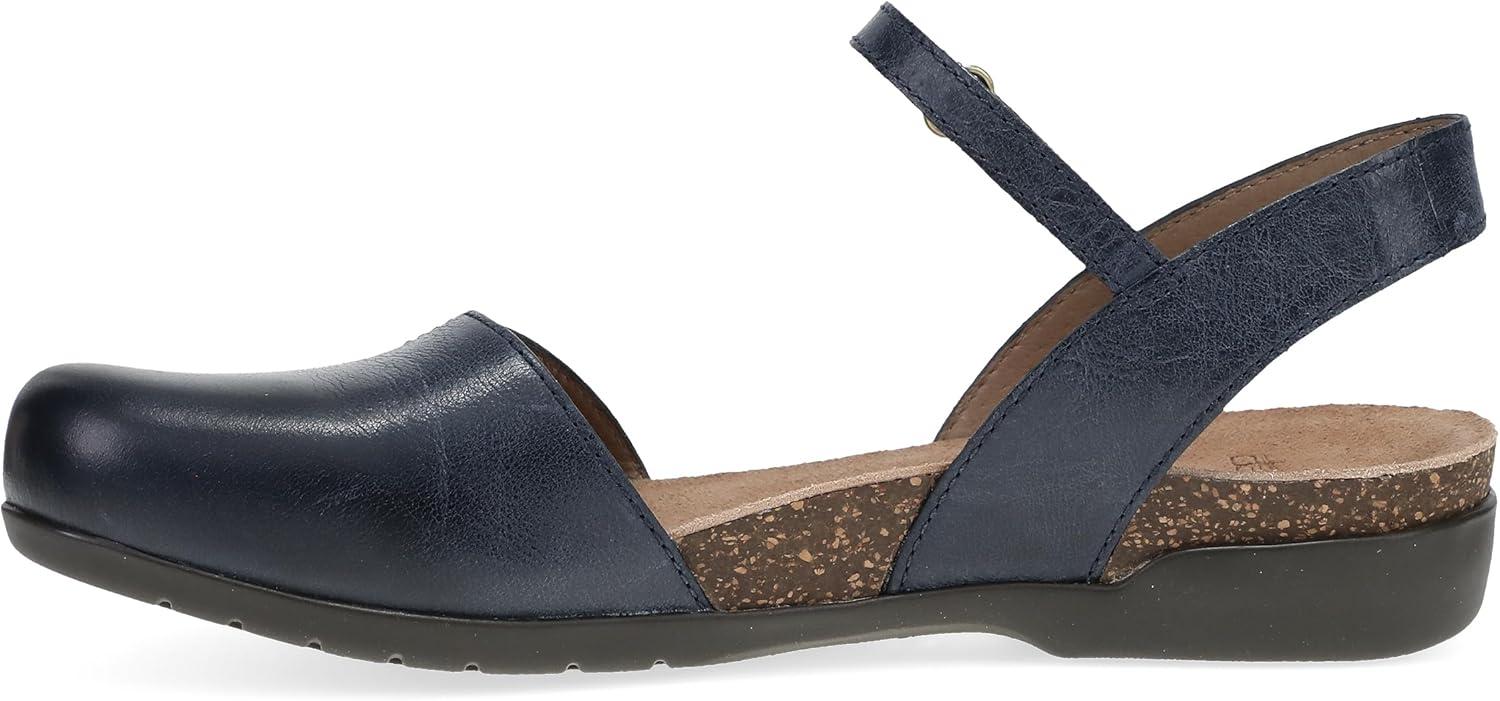 imageDansko Rowan Sandal for Women  Memory Foam and Cork Footbed for Comfort and Arch Support  Lightweight Rubber Outsole for LongLasting Wear  Versatile Casual to Dressy FootwearNavy Waxy