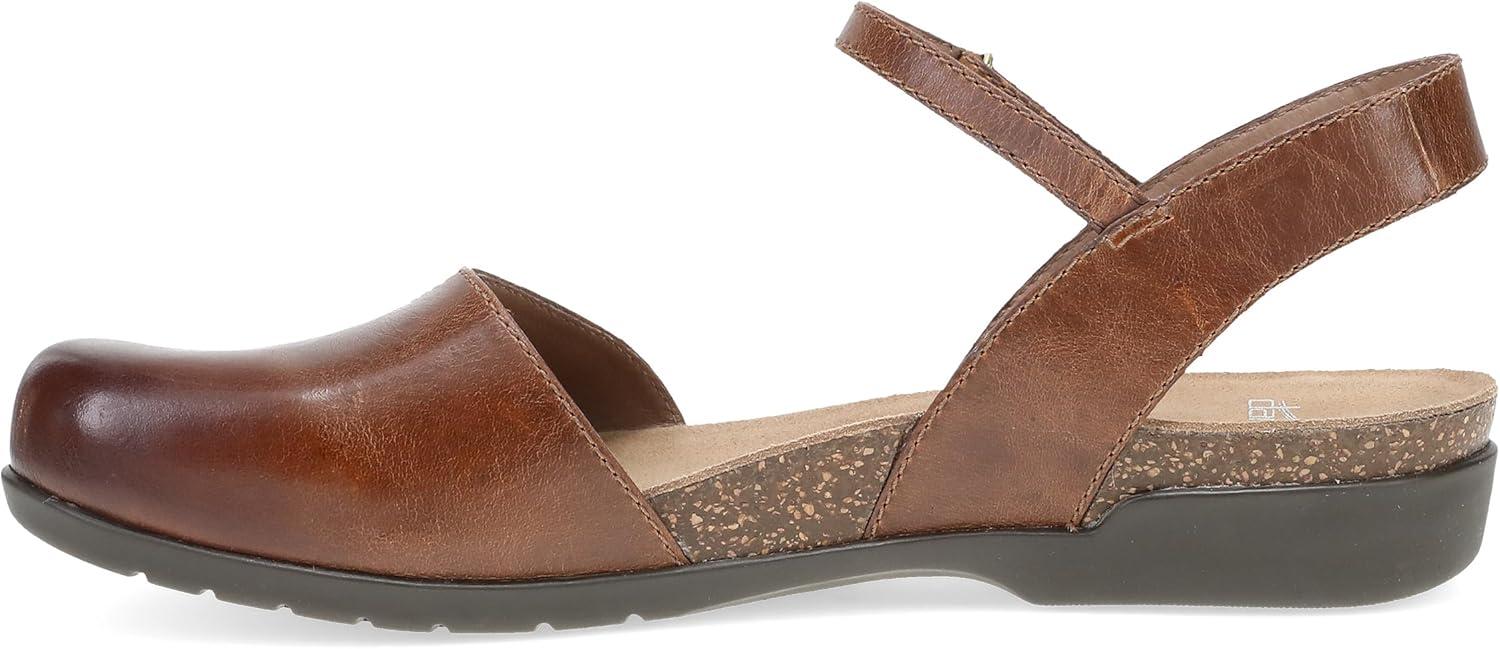 imageDansko Rowan Sandal for Women  Memory Foam and Cork Footbed for Comfort and Arch Support  Lightweight Rubber Outsole for LongLasting Wear  Versatile Casual to Dressy FootwearTan Waxy