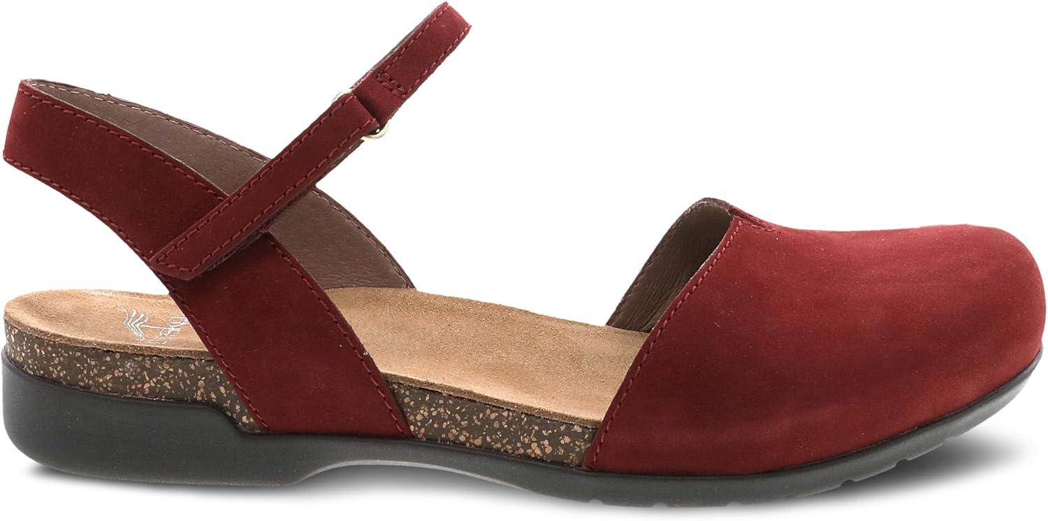 imageDansko Rowan Sandal for Women  Memory Foam and Cork Footbed for Comfort and Arch Support  Lightweight Rubber Outsole for LongLasting Wear  Versatile Casual to Dressy FootwearCinnabar