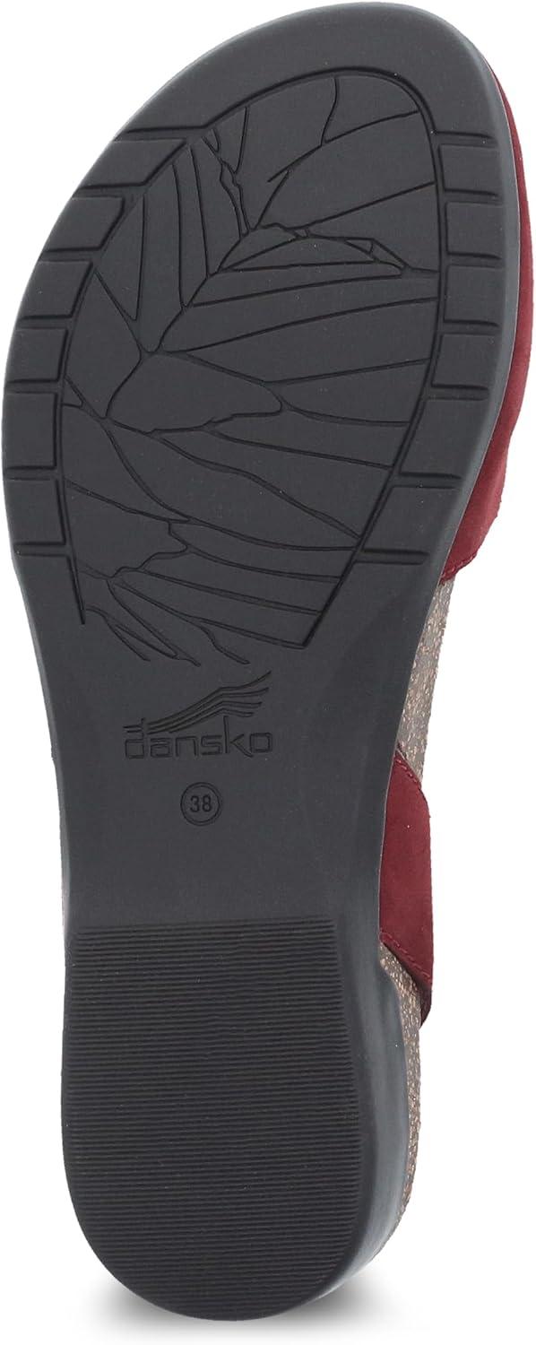 imageDansko Rowan Sandal for Women  Memory Foam and Cork Footbed for Comfort and Arch Support  Lightweight Rubber Outsole for LongLasting Wear  Versatile Casual to Dressy FootwearCinnabar