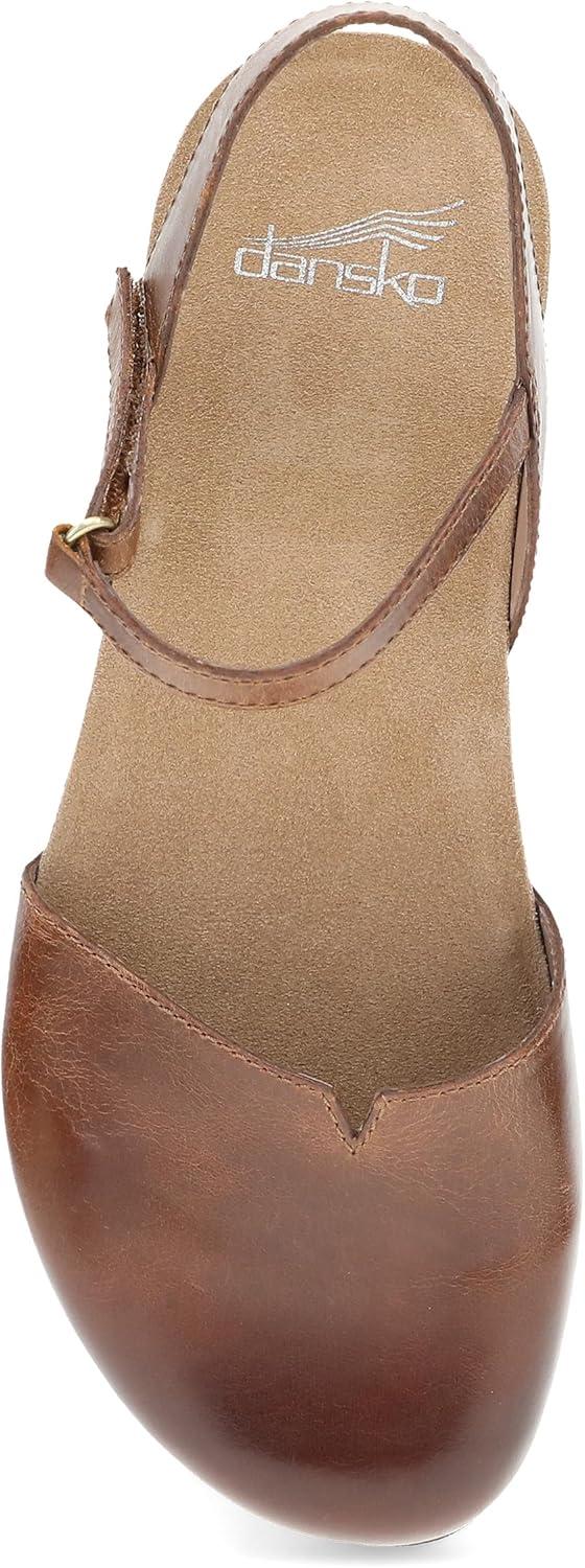 imageDansko Rowan Sandal for Women  Memory Foam and Cork Footbed for Comfort and Arch Support  Lightweight Rubber Outsole for LongLasting Wear  Versatile Casual to Dressy FootwearTan Waxy