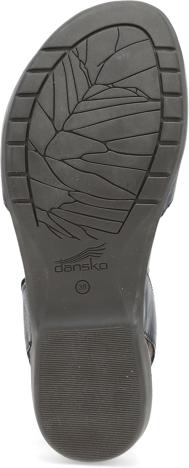 imageDansko Rowan Sandal for Women  Memory Foam and Cork Footbed for Comfort and Arch Support  Lightweight Rubber Outsole for LongLasting Wear  Versatile Casual to Dressy FootwearBlack Waxy