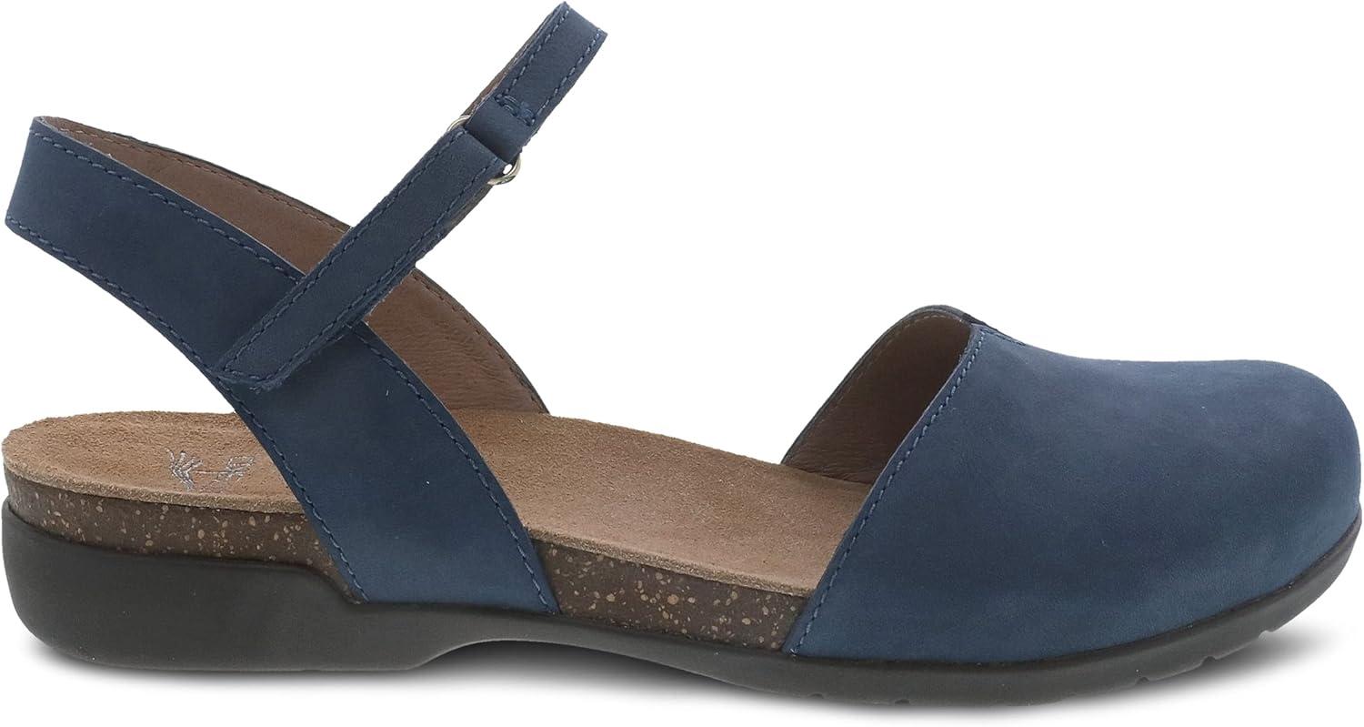 imageDansko Rowan Sandal for Women  Memory Foam and Cork Footbed for Comfort and Arch Support  Lightweight Rubber Outsole for LongLasting Wear  Versatile Casual to Dressy FootwearNavy