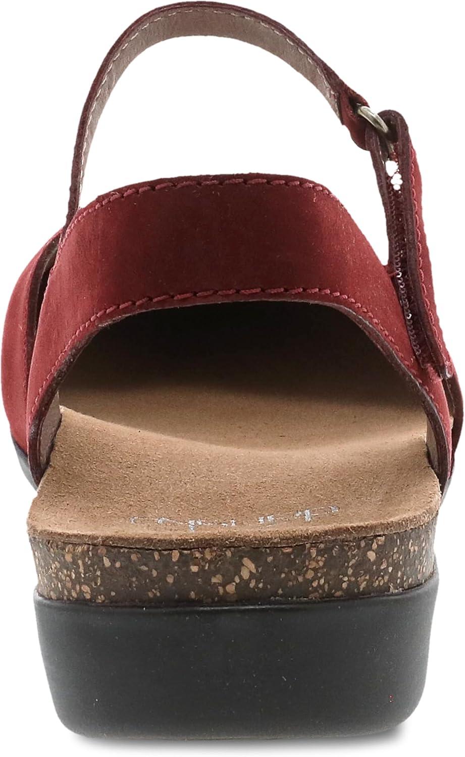 imageDansko Rowan Sandal for Women  Memory Foam and Cork Footbed for Comfort and Arch Support  Lightweight Rubber Outsole for LongLasting Wear  Versatile Casual to Dressy FootwearCinnabar