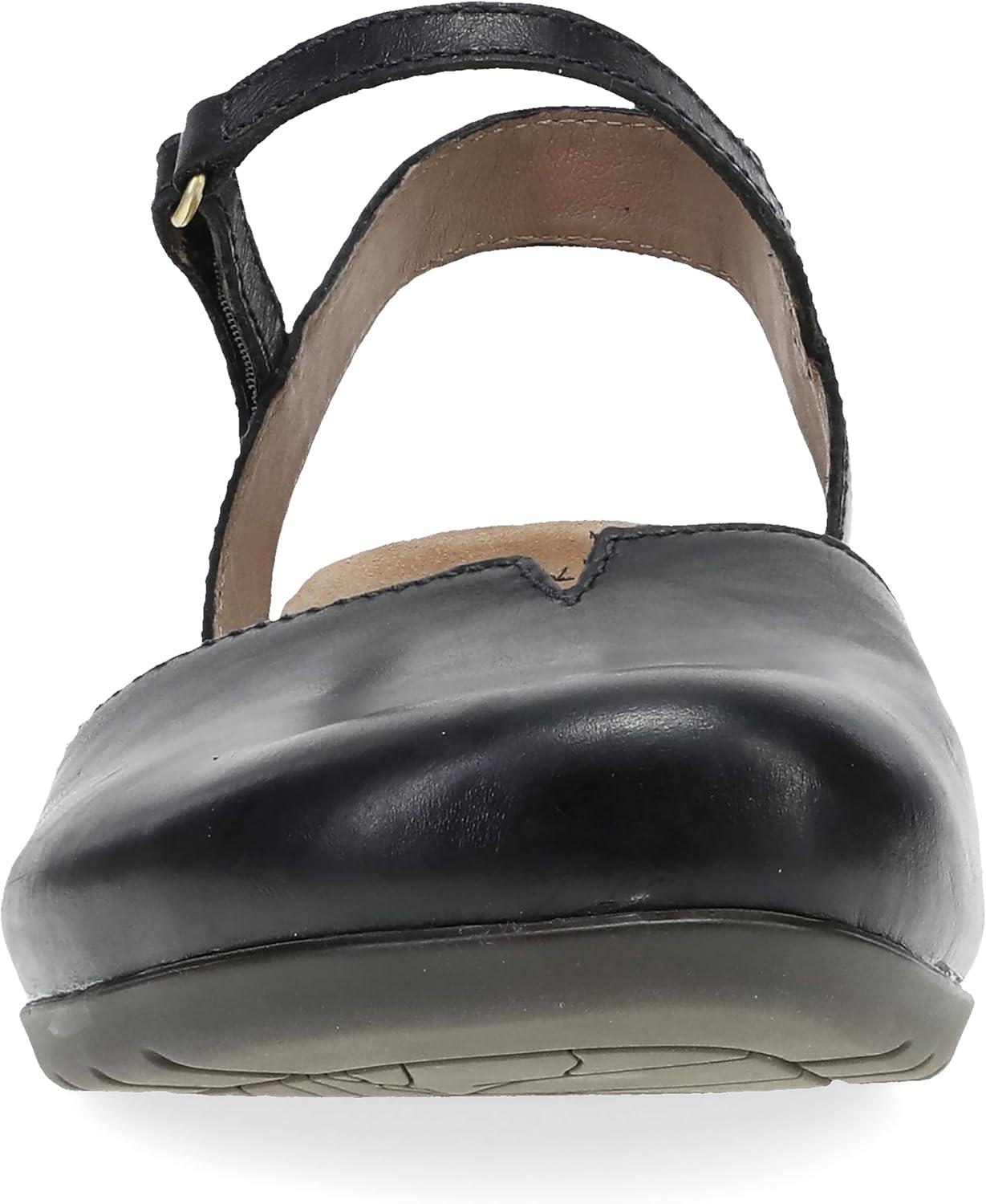 imageDansko Rowan Sandal for Women  Memory Foam and Cork Footbed for Comfort and Arch Support  Lightweight Rubber Outsole for LongLasting Wear  Versatile Casual to Dressy FootwearBlack Waxy
