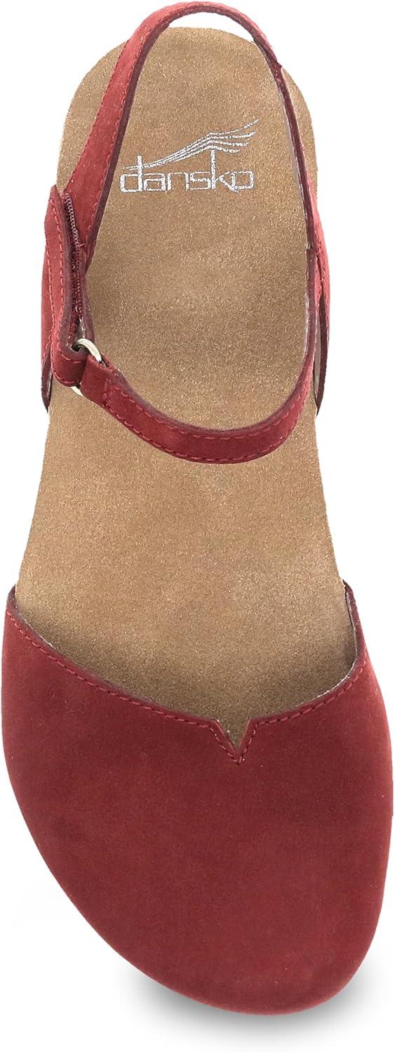 imageDansko Rowan Sandal for Women  Memory Foam and Cork Footbed for Comfort and Arch Support  Lightweight Rubber Outsole for LongLasting Wear  Versatile Casual to Dressy FootwearCinnabar