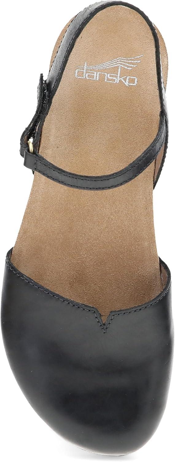 imageDansko Rowan Sandal for Women  Memory Foam and Cork Footbed for Comfort and Arch Support  Lightweight Rubber Outsole for LongLasting Wear  Versatile Casual to Dressy FootwearBlack Waxy