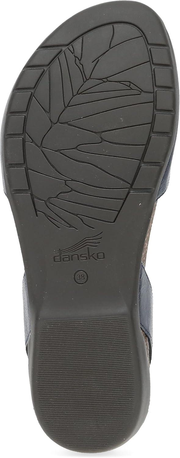 imageDansko Rowan Sandal for Women  Memory Foam and Cork Footbed for Comfort and Arch Support  Lightweight Rubber Outsole for LongLasting Wear  Versatile Casual to Dressy FootwearNavy Waxy