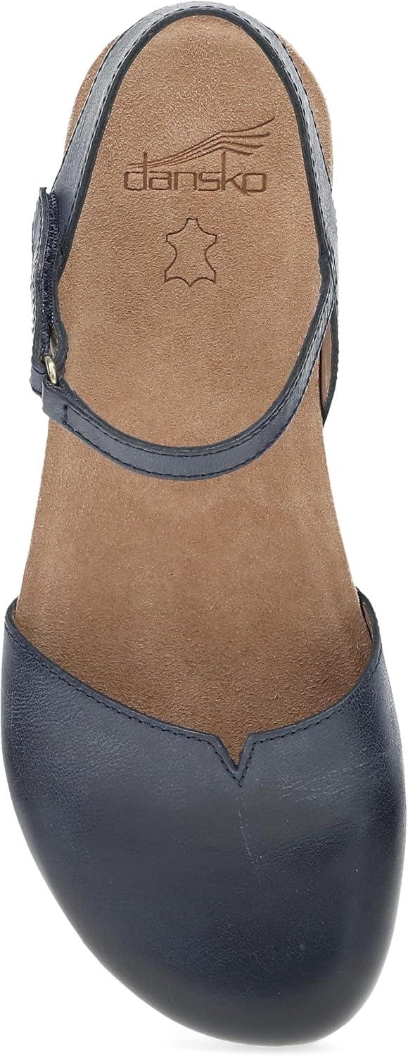 imageDansko Rowan Sandal for Women  Memory Foam and Cork Footbed for Comfort and Arch Support  Lightweight Rubber Outsole for LongLasting Wear  Versatile Casual to Dressy FootwearNavy Waxy