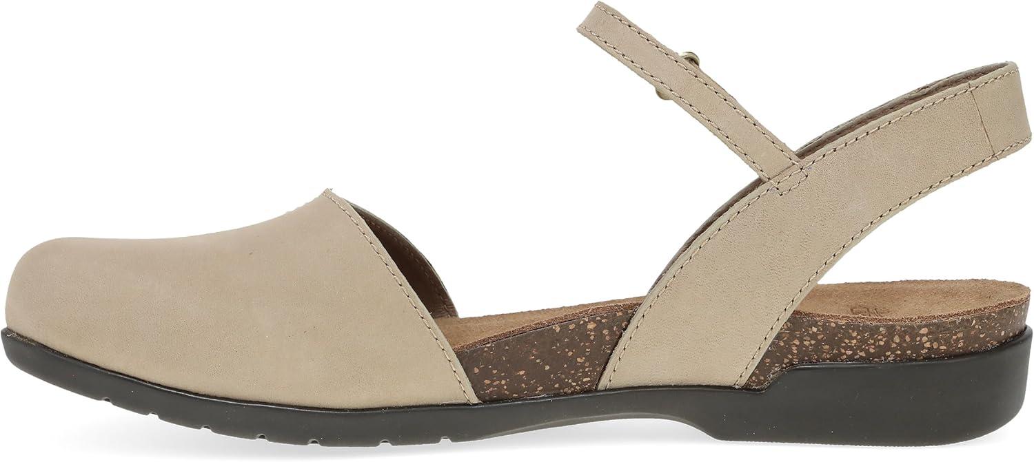 imageDansko Rowan Sandal for Women  Memory Foam and Cork Footbed for Comfort and Arch Support  Lightweight Rubber Outsole for LongLasting Wear  Versatile Casual to Dressy FootwearSand