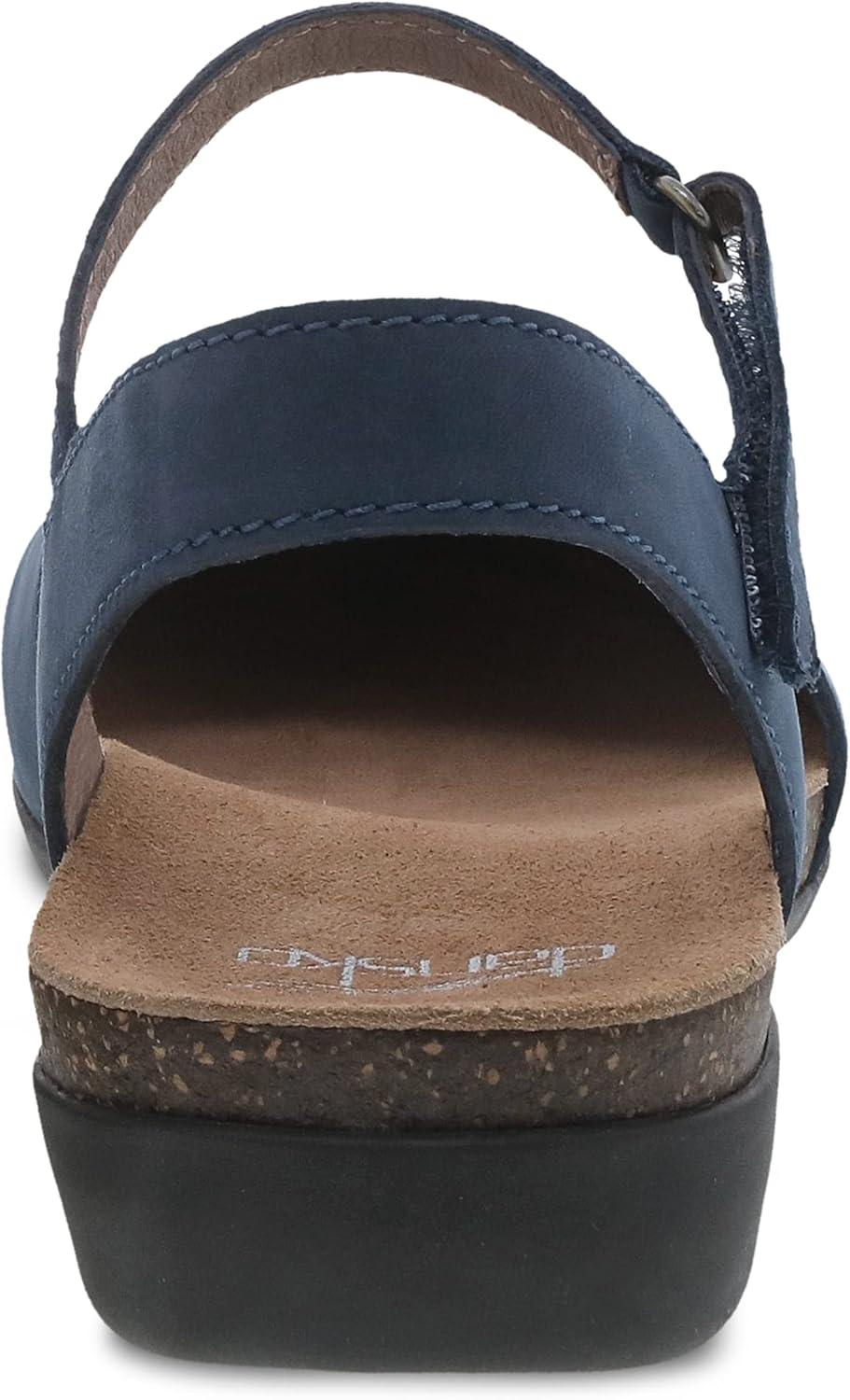 imageDansko Rowan Sandal for Women  Memory Foam and Cork Footbed for Comfort and Arch Support  Lightweight Rubber Outsole for LongLasting Wear  Versatile Casual to Dressy FootwearNavy