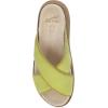 imageDansko Bridget Platform Slide Sandal for Women  Memory Foam and Suede Wrapped Footbed for an Extra Plush Comfort and SupportLime