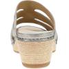 imageDansko Lyndi Slide Sandals for Women  CagedStyle Design with Leather Uppers and Lightweight Rubber OutsolePlatino