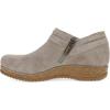 imageDansko Muriel Womens Quilted Suede Ankle Bootie Cozy SlipOn Boot with Cushioned Cork Midsole and Lightweight Rubber OutsoleTaupe