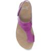 imageDansko Reece Sandal for Women  Memory Foam and Cork Footbed for Comfort and Arch Support  Lightweight Rubber Outsole for LongLasting Wear with Hook ampamp Loop StrapMagenta