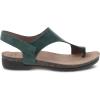 imageDansko Reece Sandal for Women  Memory Foam and Cork Footbed for Comfort and Arch Support  Lightweight Rubber Outsole for LongLasting Wear with Hook ampamp Loop StrapGreen
