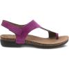 imageDansko Reece Sandal for Women  Memory Foam and Cork Footbed for Comfort and Arch Support  Lightweight Rubber Outsole for LongLasting Wear with Hook ampamp Loop StrapMagenta