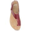imageDansko Reece Sandal for Women  Memory Foam and Cork Footbed for Comfort and Arch Support  Lightweight Rubber Outsole for LongLasting Wear with Hook ampamp Loop StrapCinnabar