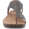 imageDansko Reece Sandal for Women  Memory Foam and Cork Footbed for Comfort and Arch Support  Lightweight Rubber Outsole for LongLasting Wear with Hook ampamp Loop StrapPewter