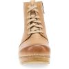 imageDansko Sigourney Classic Stapled Clog in LaceUp Boot Style for Women  AntiFatigue Rocker Bottom Promotes Forward Foot MotionHoney
