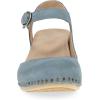 imageDansko Taytum ClosedToe Assymetrical Sandal for Women  Quality Leathers Treated with Scotchgard for Stain Resistance  Cushioned Contoured Footbed for AllDay ComfortDenim