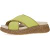 imageDansko Bridget Platform Slide Sandal for Women  Memory Foam and Suede Wrapped Footbed for an Extra Plush Comfort and SupportLime