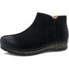 imageDansko Makara Ankle Boot  DualDensity CorkEVA Midsole and Lightweight Rubber Outsole Provide Durable and Comfortable Ride on Patented Stapled ConstructionBlack