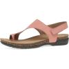 imageDansko Reece Sandal for Women  Memory Foam and Cork Footbed for Comfort and Arch Support  Lightweight Rubber Outsole for LongLasting Wear with Hook ampamp Loop StrapRose