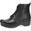 imageDansko Sigourney Classic Stapled Clog in LaceUp Boot Style for Women  AntiFatigue Rocker Bottom Promotes Forward Foot MotionBlack