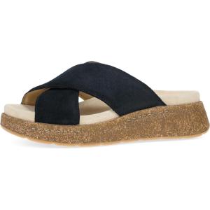 imageDansko Bridget Platform Slide Sandal for Women  Memory Foam and Suede Wrapped Footbed for an Extra Plush Comfort and SupportBlack