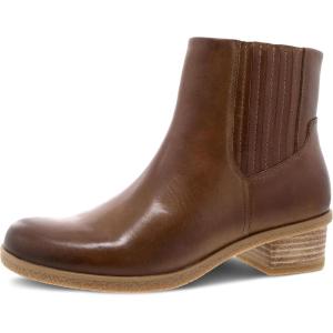 imageDansko Daisie Chelsea Boot for Women  Waterproof Leather and Construction with Rubber Outsole and Leather Stacked Heel for LongLasting Style in Any WeatherTan