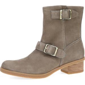 imageDansko Delphine for Women  Super Stylish MidShaft Boot  Waterproof Leather and Construction with Rubber Outsole and Leather Stacked Heel for LongLasting Style in Any WeatherStone