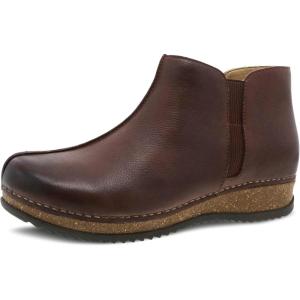 imageDansko Makara Ankle Boot  DualDensity CorkEVA Midsole and Lightweight Rubber Outsole Provide Durable and Comfortable Ride on Patented Stapled ConstructionBrown