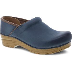 imageDansko Professional SlipOn Clogs for Women  Rocker Sole and Arch Support for Comfort  Ideal for Long Standing Professionals  Nursing Veterinarians Food Service Healthcare ProfessionalsDenim Burnished Nubuck