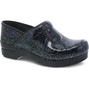 imageDansko Professional SlipOn Clogs for Women  Rocker Sole and Arch Support for Comfort  Ideal for Long Standing Professionals  Nursing Veterinarians Food Service Healthcare ProfessionalsTropical Leaf Patent