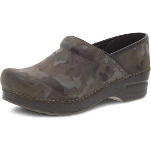 imageDansko Professional SlipOn Clogs for Women  Rocker Sole and Arch Support for Comfort  Ideal for Long Standing Professionals  Nursing Veterinarians Food Service Healthcare ProfessionalsCamo Suede