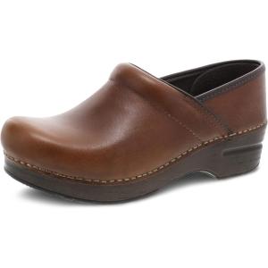 imageDansko Professional SlipOn Clogs for Women  Rocker Sole and Arch Support for Comfort  Ideal for Long Standing Professionals  Nursing Veterinarians Food Service Healthcare ProfessionalsTan Tumbled Pull Up