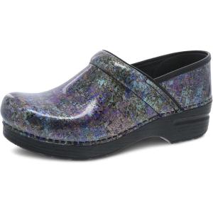 imageDansko Professional SlipOn Clogs for Women  Rocker Sole and Arch Support for Comfort  Ideal for Long Standing Professionals  Nursing Veterinarians Food Service Healthcare ProfessionalsMetallic Ink Patent