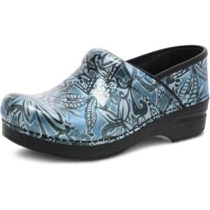 imageDansko Professional SlipOn Clogs for Women  Rocker Sole and Arch Support for Comfort  Ideal for Long Standing Professionals  Nursing Veterinarians Food Service Healthcare ProfessionalsDenim Floral Patent