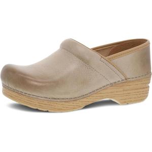 imageDansko Professional SlipOn Clogs for Women  Rocker Sole and Arch Support for Comfort  Ideal for Long Standing Professionals  Nursing Veterinarians Food Service Healthcare ProfessionalsSand Milled Burnished