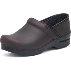 imageDansko Professional SlipOn Clogs for Women  Rocker Sole and Arch Support for Comfort  Ideal for Long Standing Professionals  Nursing Veterinarians Food Service Healthcare ProfessionalsAntique BrownBlack