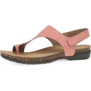 imageDansko Reece Sandal for Women  Memory Foam and Cork Footbed for Comfort and Arch Support  Lightweight Rubber Outsole for LongLasting Wear with Hook ampamp Loop StrapRose