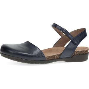 imageDansko Rowan Sandal for Women  Memory Foam and Cork Footbed for Comfort and Arch Support  Lightweight Rubber Outsole for LongLasting Wear  Versatile Casual to Dressy FootwearNavy Waxy