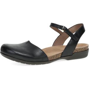 imageDansko Rowan Sandal for Women  Memory Foam and Cork Footbed for Comfort and Arch Support  Lightweight Rubber Outsole for LongLasting Wear  Versatile Casual to Dressy FootwearBlack Waxy