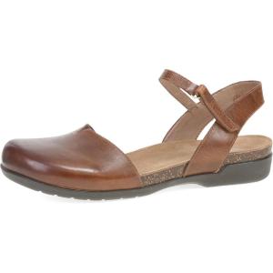 imageDansko Rowan Sandal for Women  Memory Foam and Cork Footbed for Comfort and Arch Support  Lightweight Rubber Outsole for LongLasting Wear  Versatile Casual to Dressy FootwearTan Waxy