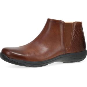 imageDansko Sherry Womens Ankle Bootie  Inside Zipper Boot with Padded Uppers ampamp Arch Support  Slip ResistantCinnamon