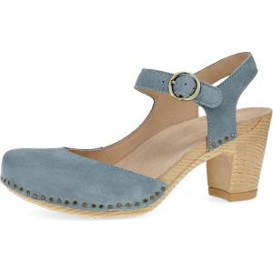 imageDansko Taytum ClosedToe Assymetrical Sandal for Women  Quality Leathers Treated with Scotchgard for Stain Resistance  Cushioned Contoured Footbed for AllDay ComfortDenim