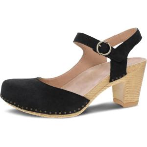 imageDansko Taytum ClosedToe Assymetrical Sandal for Women  Quality Leathers Treated with Scotchgard for Stain Resistance  Cushioned Contoured Footbed for AllDay ComfortBlack